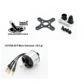motor LD1510A-02-P Micro Outrunner sin escobillas del motor (16,5 g)